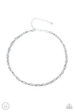 Load image into Gallery viewer, An ornately linked silver chain wraps around the neck, resulting in an edgy minimalist inspired grit. Features an adjustable clasp closure.
