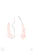 Load image into Gallery viewer, A bubbly cluster of dainty pink pearls decrease in size as they climb the ear, curving into an effervescent accent. Features an extended post fitting that climbs the back of the ear and can be pressed together for a more secure fit.
