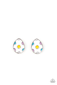 The colorful Easter inspired frames feature Easter egg, rabbit, and chick frames. Earrings attach to standard post fittings.