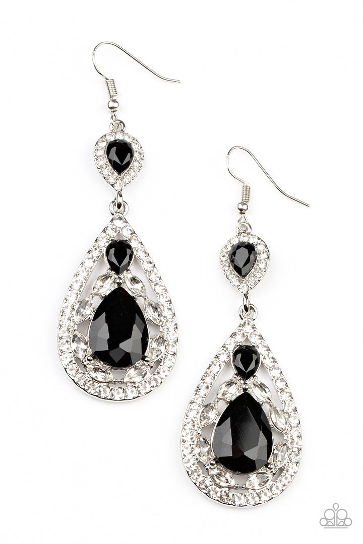 White/Black Earrings - Jan 2022 Life of the Party destined to impress